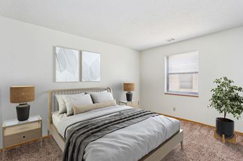 Bedroom with Plush Carpeting